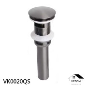 Vezom VK0020QS 槍灰色面盆去水(有滿水孔)