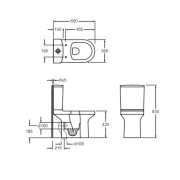 Bellini IM-81078CR 自由咀座廁 -Rimless