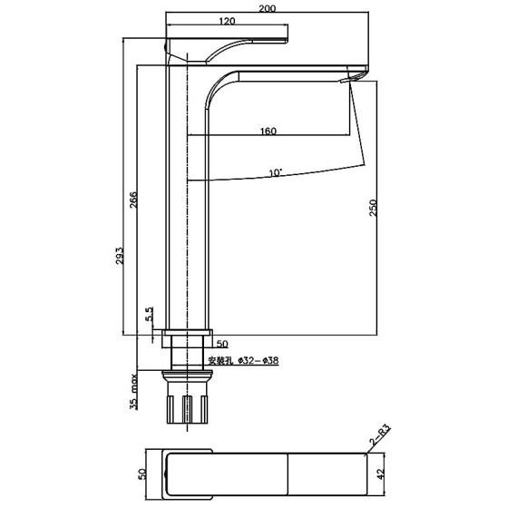 Bellini BVH-11396C QS 槍灰色高身龍頭