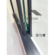 VEZOM VB-05 (BR-05) 不銹鋼三趟浴屏