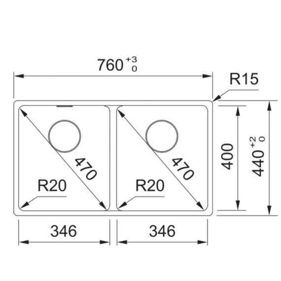 FRANKE Maris MRG 620-35-35 石盆