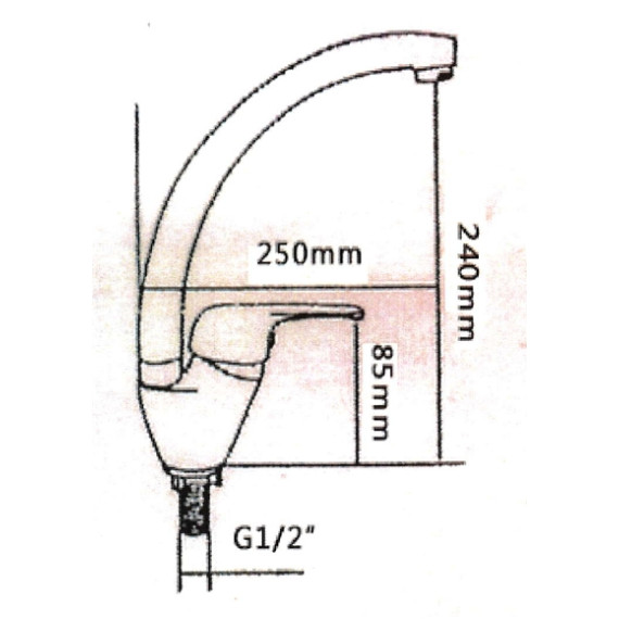 KITA A-101 單冷水廚房龍頭