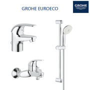 GROHE EUROECO 浴室龍頭花灑三件套裝