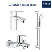 GROHE Eurostyle Cosmopolitan 浴室龍頭花灑三件套裝