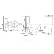 TOTO C945RE 自由咀座廁